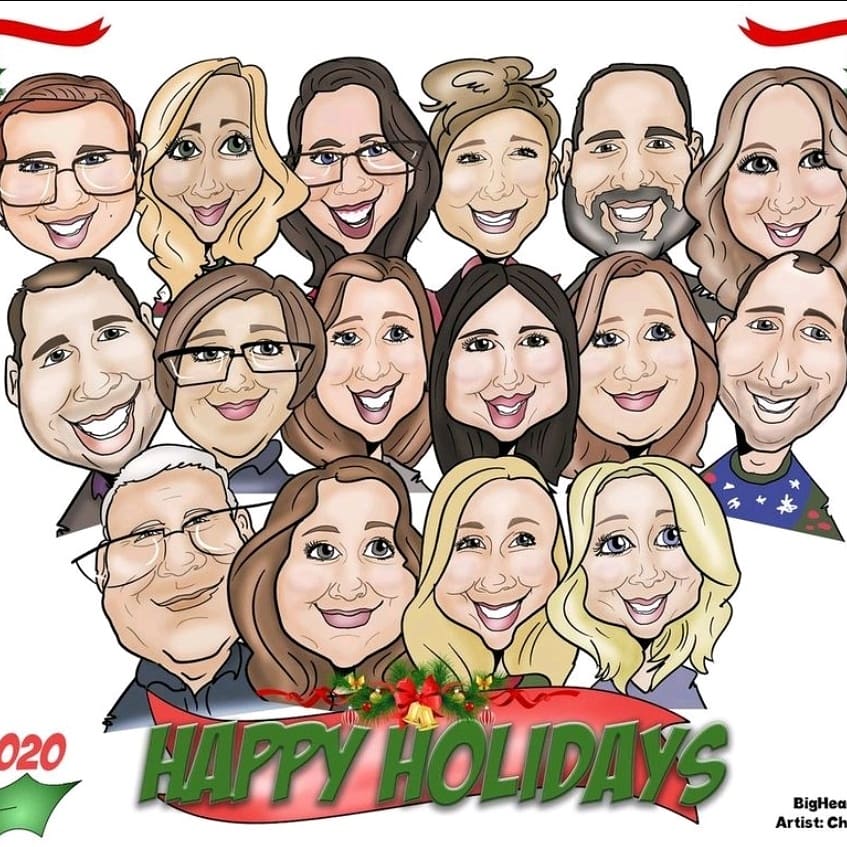 Another fun Virtual Caricature Art Party Experience! This time we created a <a href="/DaVita/">DaVita</a> Holiday Party! Thank you for becoming a #BigHeadCartoon! #VirtualEvents