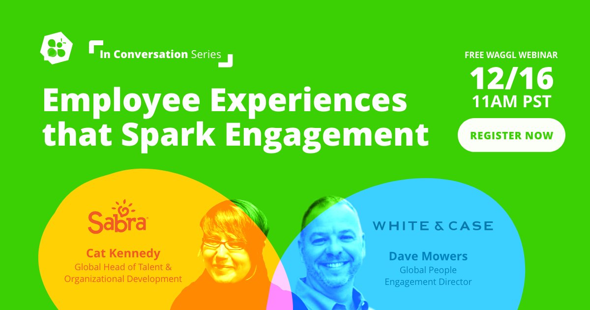We're gearing up for a fantastic customer conversation next week. RSVP today for next week's webinar to learn valuable strategies to spark engagement.

#employeeengagement #employeevoice #inclusionrevolution #wagglwhileyouwork

bit.ly/3m4hTfd