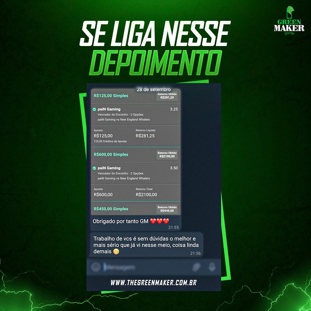 greenmaker_'s tweet photo. Se liga nesse feedback! 🤑

Vem pro time também, clica no link da bio e vem lucrar com a gente!🚀

#confianogreen #vempragm #greenmaker #feedback https://t.co/eOI4q9mWym