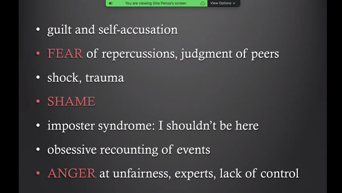 There's nothing that triggers  #impostersyndrome worse than getting served by a lawsuit.--Dr.  @GitaPensaMDPhysical symptoms are common.Emotional and psychological impact.Behavioral and cognitive effects.Sleep and mood suffer.Spirituality suffer.Family members are affected.