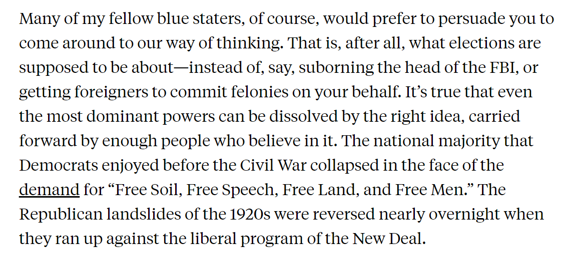 I realize that this all sounds terribly pessimistic. It will leave behind millions of our fellow Americans most in need of the kind of assistance that only the federal government can provide—Americans whose only crime was to have the misfortune of residing in a Trump State.
