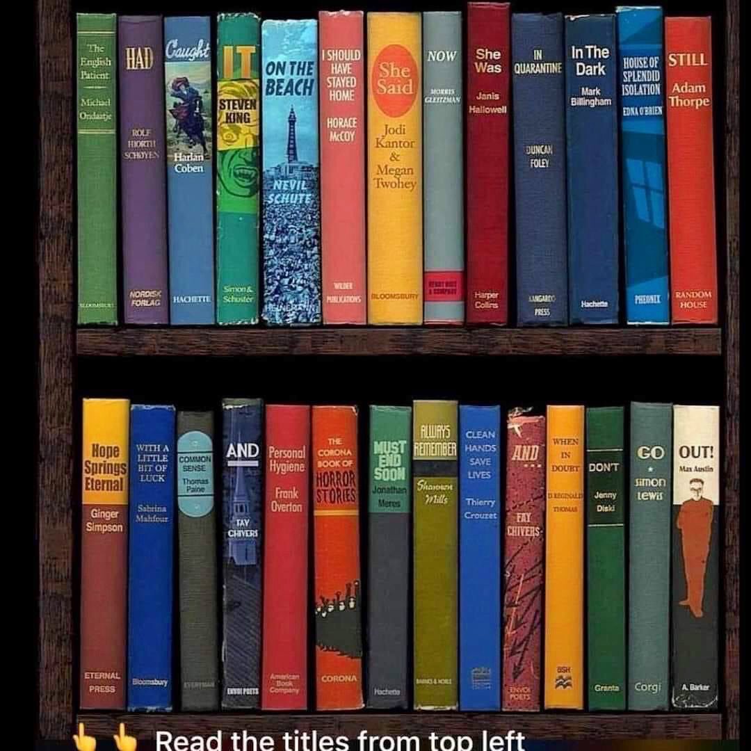 Awesome work from an amazing librarian somewhere! 
#StaySafe  #MaskUp