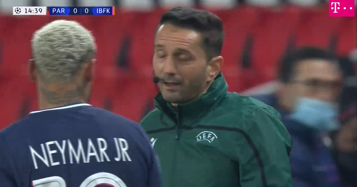 min 14:40 Okan: "In my country, Romania is gypsy (!!!). I can't say gypsy!"min 15:25 Voice: "This is Champions League, not Romanian League"min 15:28 Ref Hategan: "My friend, we speak Romanian between us!"