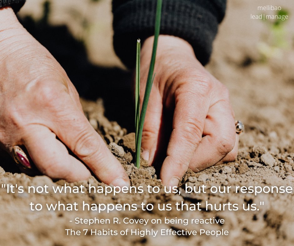 MelLibao's tweet photo. It's easy to respond automatically to people or situations, and that can sometimes put us in trouble. Whenever I don't take my time to react, I become less effective. We, at FranklinCovey can help you and your company improve. Discover with me.
#beproactive #personaleffectiveness https://t.co/NqqEwgGDqE