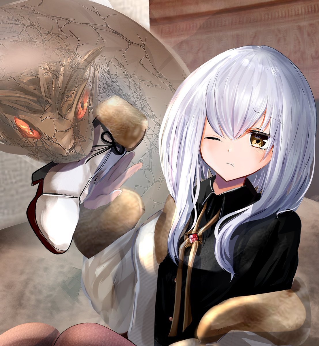 怠惰な主人と世話役従者 シルベのイラスト