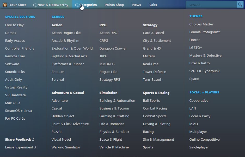 Since you're waiting for Cyberpunk to download and for the Steam servers to un-melt, LET'S TALK ABOUT THE GREATEST POTENTIAL CHANGE TO STEAM DISCOVERY IN RECENT HISTORY THAT JUST CASUALLY DROPPED FIVE MINUTES AGO

Steam Labs Experiment 10:
steamcommunity.com/groups/SteamLa…

#gamedev