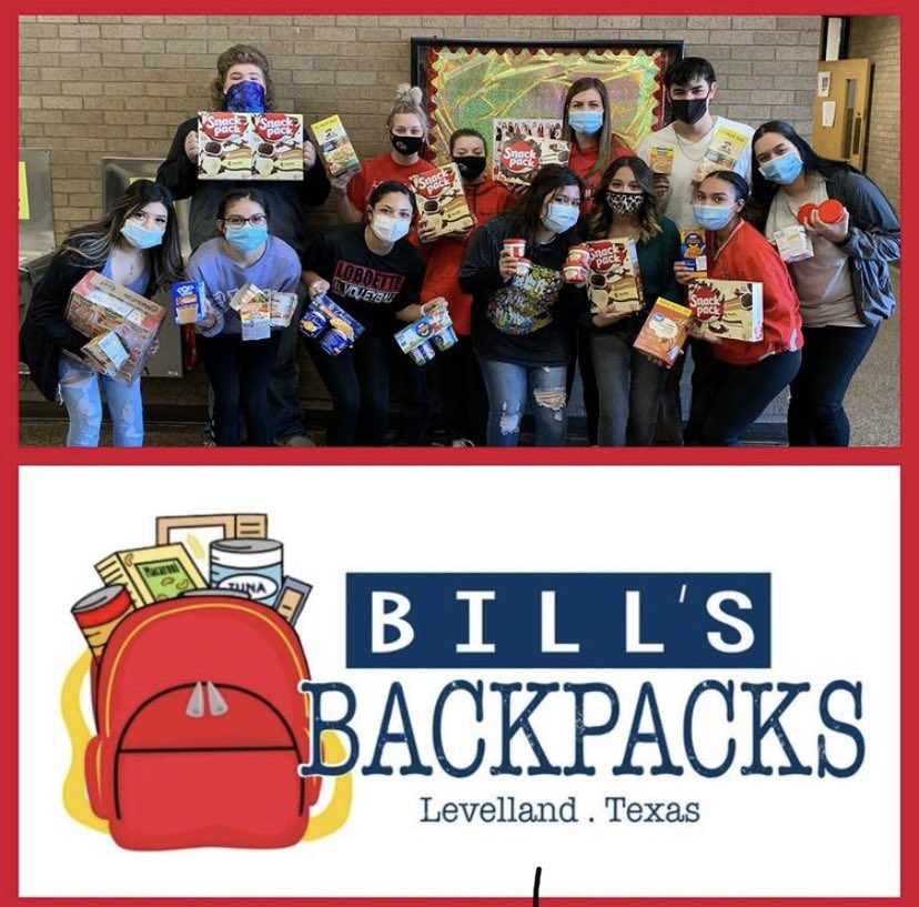LevellandHOSA's tweet photo. LHS FFA and HOSA have partnered up to raise over 200 items for Bill Backpacks before Christmas break. We ask that you please donate pudding cups, breakfast bars,Mac and cheese (singles) , and pop tarts. Please send all donations to Mr. Crilly, Mrs.Hill, or any HOSA or FFA member! https://t.co/EZxytM4sSv