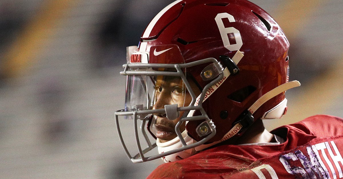 Bama_247's tweet image. DeVonta Smith leads the nation with 1305 yards receiving and 15 touchdown receptions.