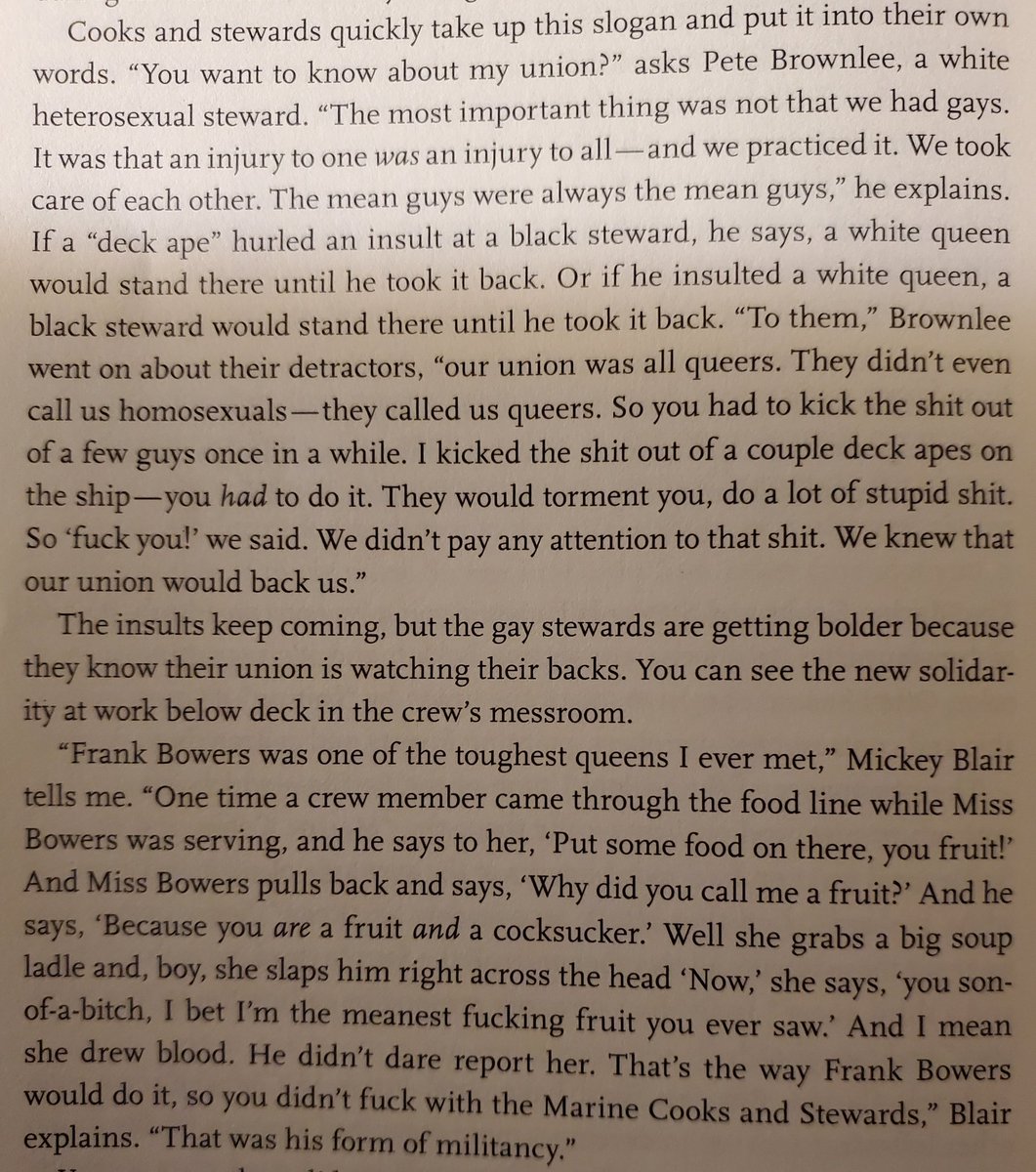 gusselsprouts's tweet image. The Marine Cooks and Stewards Union did not fuck around.
