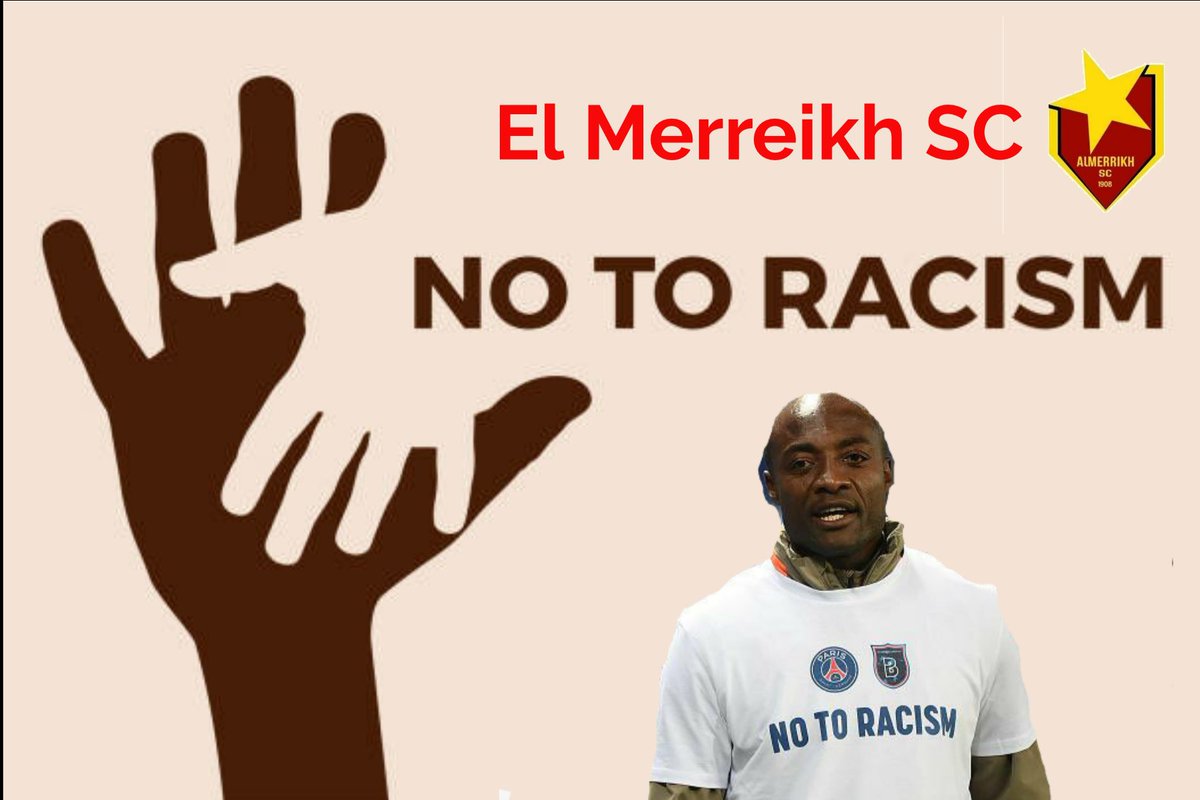 ElMerreikhSDN's tweet photo. El Merreikh SC promote solidarity with diversity & declare his complete stand with Webo assist. coach of @ibfk2014 after Fourth Official accused of racism against him in the last game (GL) of #UCL
El Merreikh SC is unequivocally against racism and discrimination.
#NoToRacim 🤜🏻🤛🏿 https://t.co/kA8xvbss2C