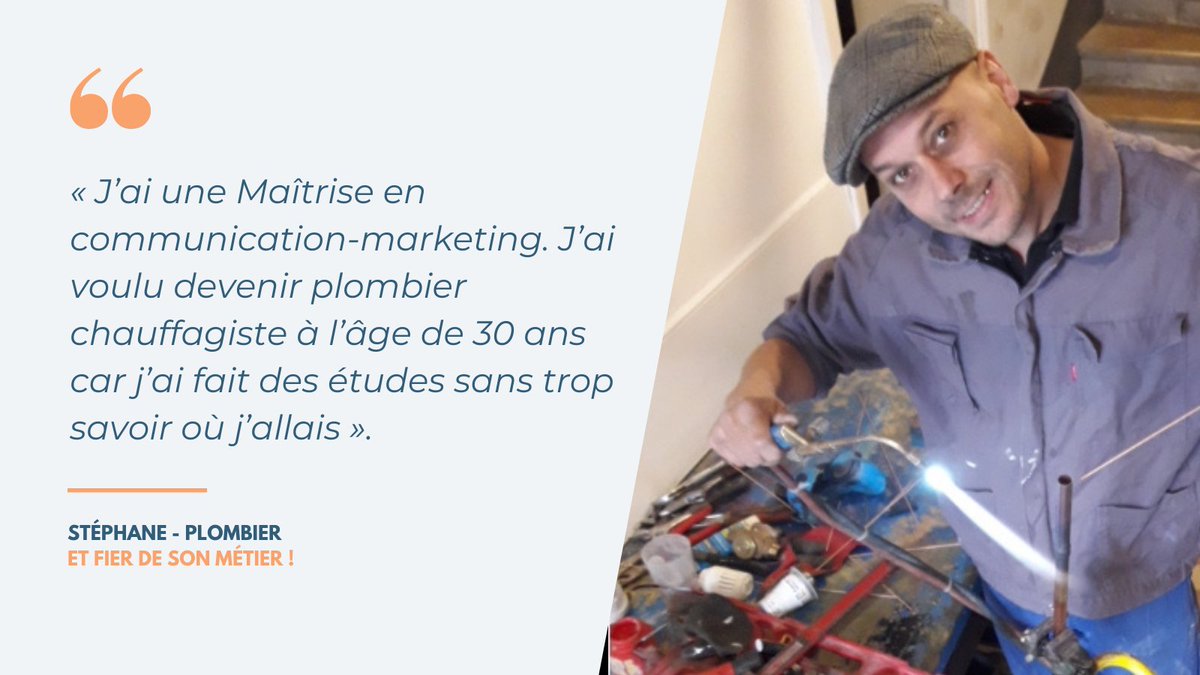 BtpIdf's tweet photo. Il n'est jamais trop tard pour se lancer 🥇
.
.
.
.
#chauffagiste #plombier #metiersdubâtiment #metiersdubtp #metiersdart #btpcfaidf https://t.co/DMbzuBl1Rj