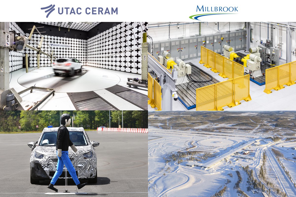 Laurent_BENOIT_'s tweet photo. UTAC CERAM and the British group Millbrook announce they have reached an agreement to merge their operations to create a market leading group in vehicle testing, homologation and emerging technologies for autonomous, connected and electric vehicles https://t.co/ypMX0rKShA
