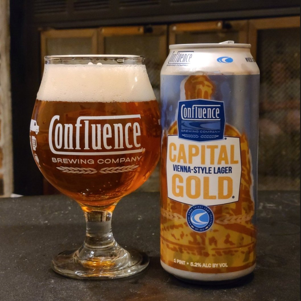 Tomorrow is National Lager Day so we're sharing one of our favs! The Capital Gold Vienna-Style Lager from <a href="/ConfluenceBrew/">Confluence Brewing</a> in Des Moines, Iowa is a little malty and has a nice clean finish, making it an easy and delightful drinker for any occasion.