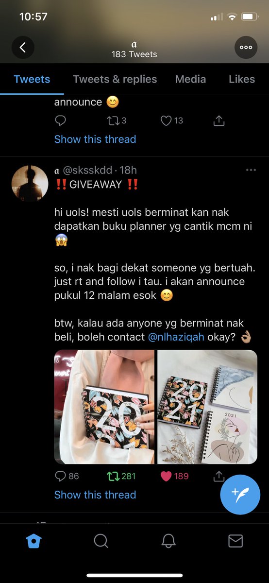 matruly_'s tweet photo. @sksskdd @ketengahketepi @nlhaziqah Doneee..planner sumpah cantik n also help u to organize better (even kdg2 tkde lah follow sgt🤪)..may ur business grow bigger hunn✨💕 https://t.co/7I6X6BzY2O