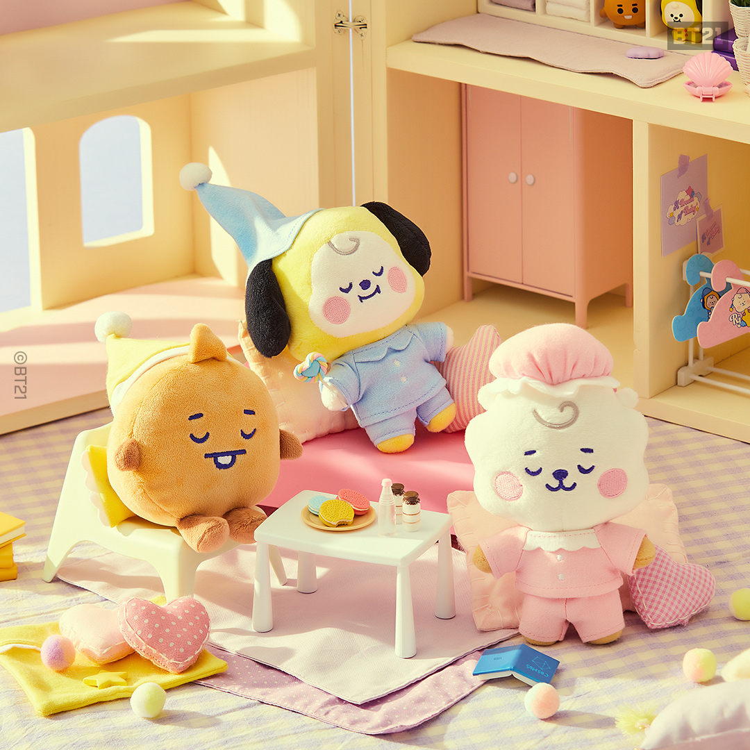 BTS BT21 DREAM OF BABY パジャマセット (ネイビー)