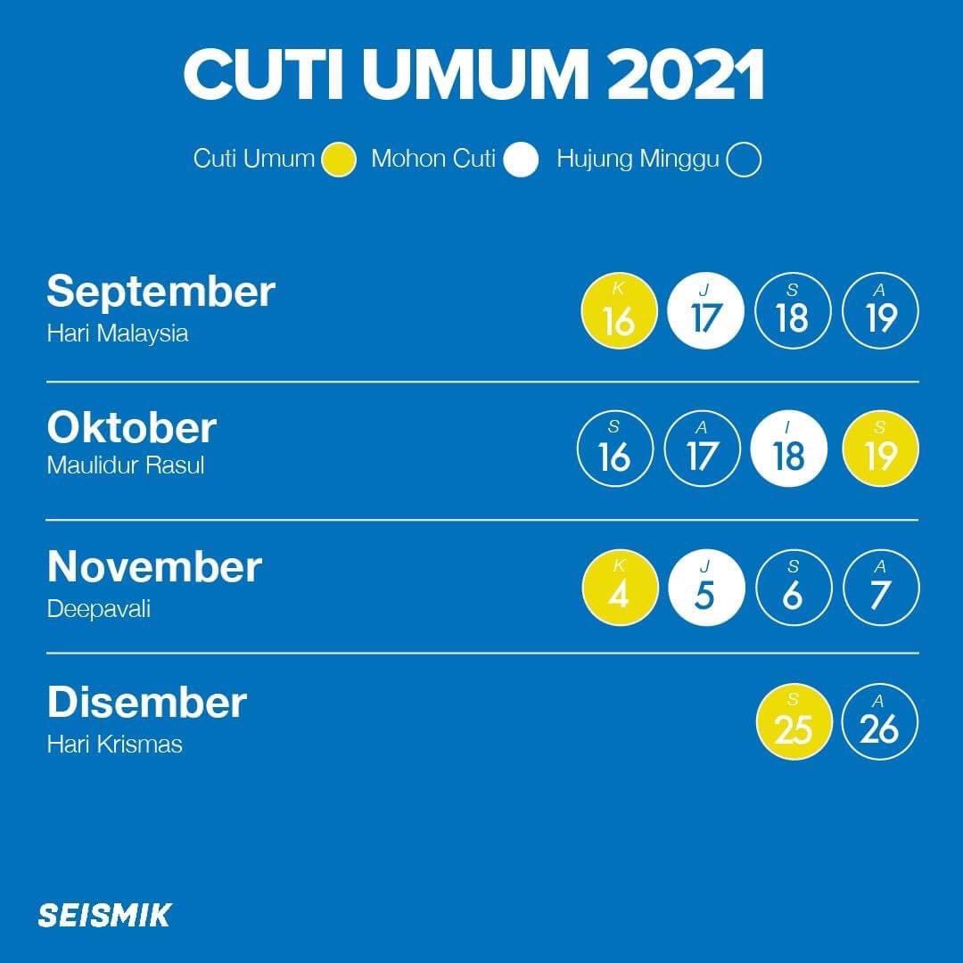 Deepavali cuti 2021 umum Selamat Menyambut