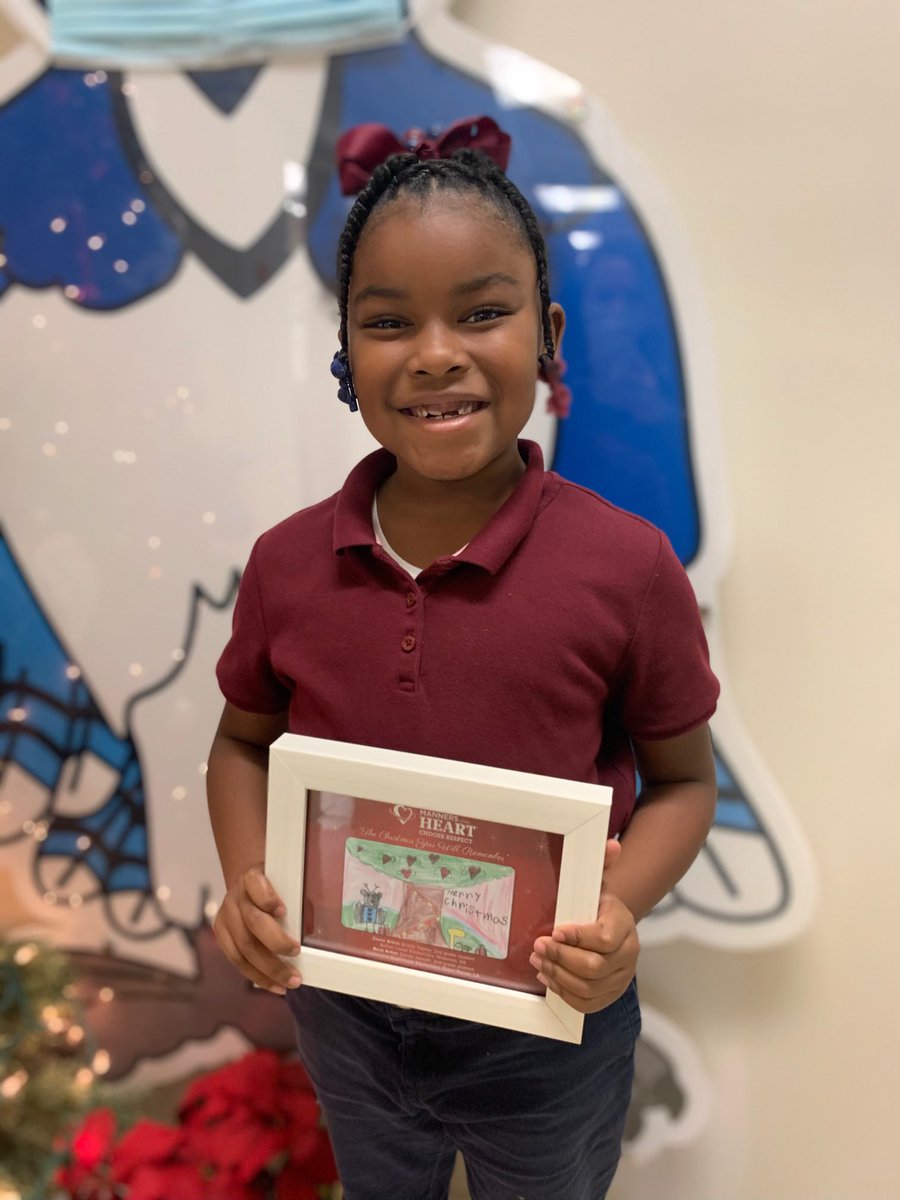 Zoriah’s artwork was chosen by Manners of the Heart to go on their Christmas cards! What an honor! We are so proud of you, Zoriah! @MannersofHeart <a href="/ebrpschools/">East Baton Rouge Parish School System</a>