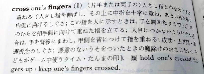 翻訳するポット Twitterren 小林祐子 しぐさの英語表現辞典 にもこれは十字の魔除け の簡略版 のしぐさであるとはっきり書いてある 両手の人さし指の場合もあるらしい それとは別に 親密な二人を指す表現 誰かと誰かが身体を重ねていることを指す