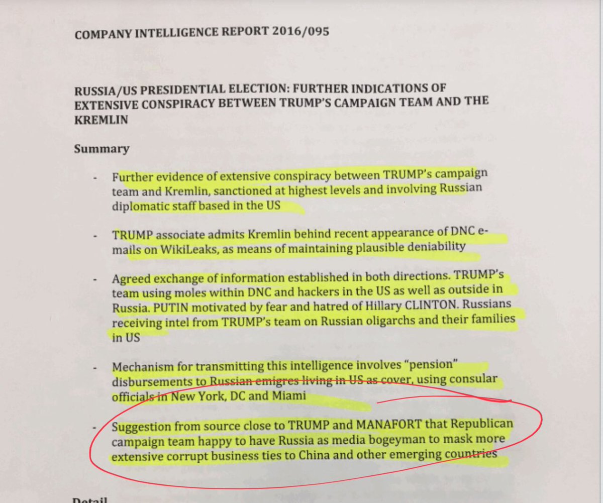 Once I realized that if you switch Trumps name out for Biden and/or Hillary in the dossier, things made more sense. Trump had very little dealings in China. But we know who did  https://foreignpolicy.com/2020/10/21/why-trump-chinese-bank-account-beijing-business-tax-returns-joe-hunter-biden/