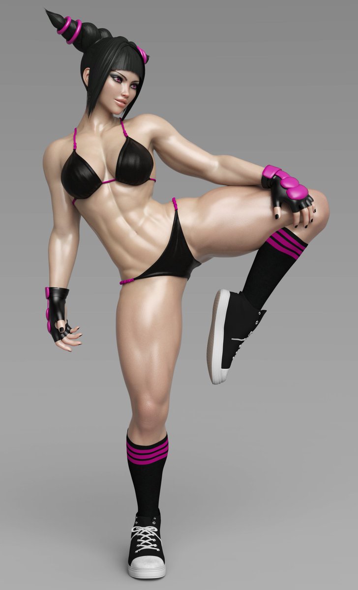 Juri Han from the Street Fighter series returns with an even stronger body!...