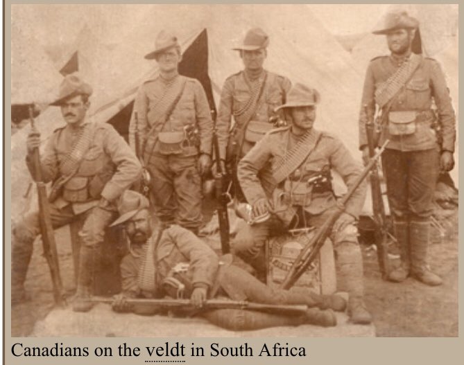 Canada joined the British in a bloody war against the Boers, with the Canadian elite understanding its own wealth to be tied to that of the Empire. But immediately following British victory, the goal was to re-establish a Boer ruling class while profits flowed to London. (6)