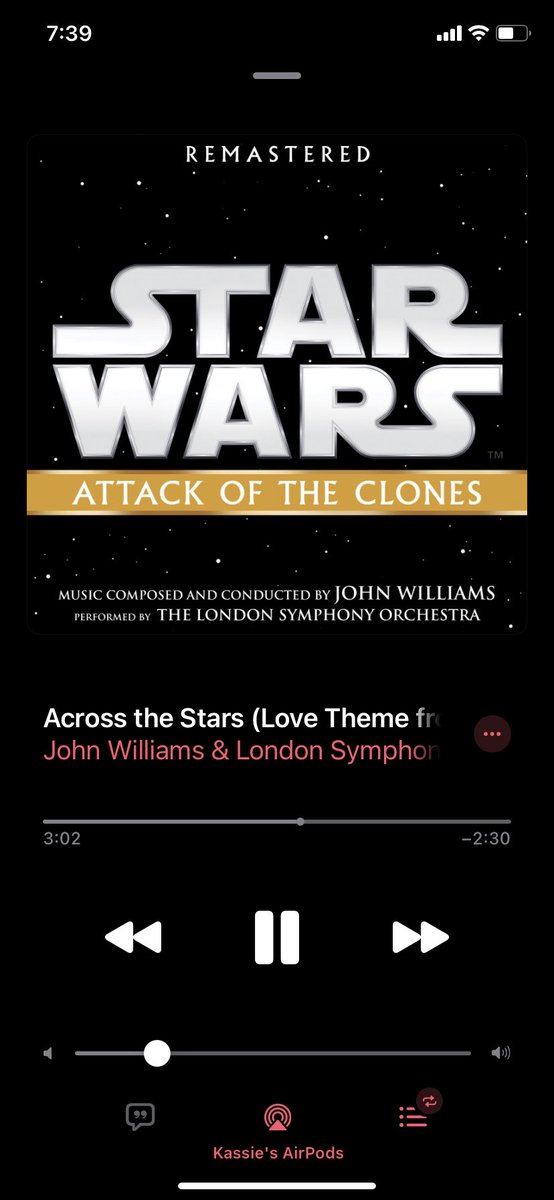 My one of my favorite Star Wars songs that I like the listen in repeat.🌌