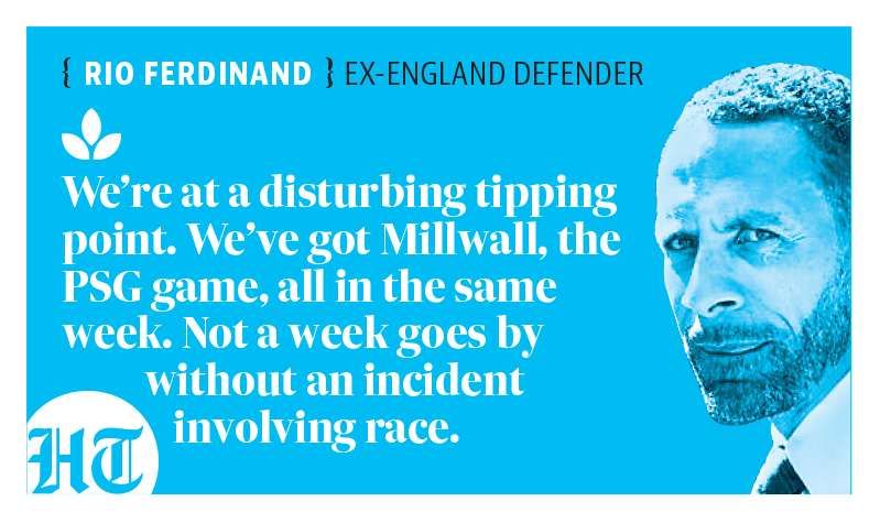htTweets's tweet photo. "We're at a disturbing tipping point", says Rio Ferdinand, Ex- England Defender.

#AllNewHT https://t.co/QZgsk9T3j0