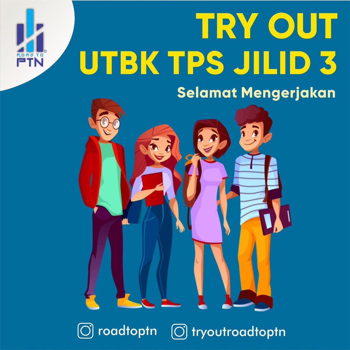 tryoutroadtoptn's tweet photo. [SELAMAT MENGERJAKAN TRYOUT UTBK TPS FREE JILID 3 ROADTOPTN]

Info lengkap terkait pengerjaan bisa dilihat di https://t.co/RCYqMNZC5I https://t.co/wpczbQXnDW