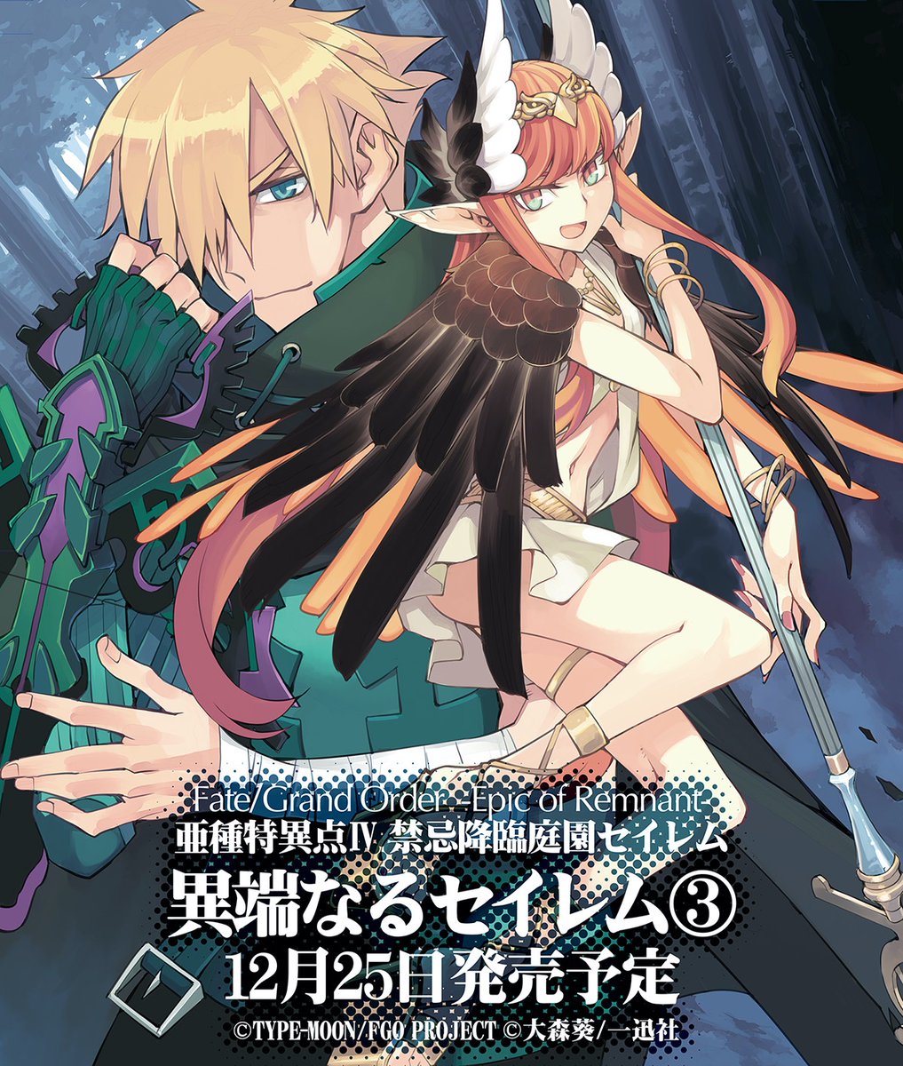 大森葵 いるも晴章 Fgoセイレム1 4巻発売中 Amazonさんのほうで書影が出ました ということで今月25日にセイレムコミカライズ3巻が発売になります 年末のお買い物ついでに是非ともよろしくお願いいたします 書店特典については以下のツリーで T