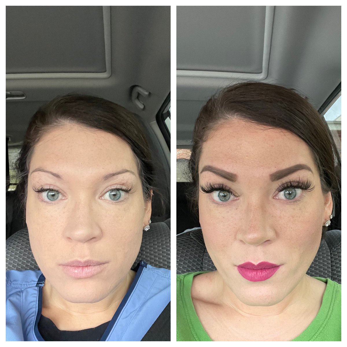 Tara1185's tweet photo. #2020 and #maskingup had me saying #nope about contouring. I’d quit entirely earlier this year. Then @Influenster sent me the uh-mazing @kevyn_aucoin The Contour Book- Vol. III, and whoa! Mask or not, I’m contouring for myself from now on. Y’all need this! #beforeandafter https://t.co/5pFtubYGyp