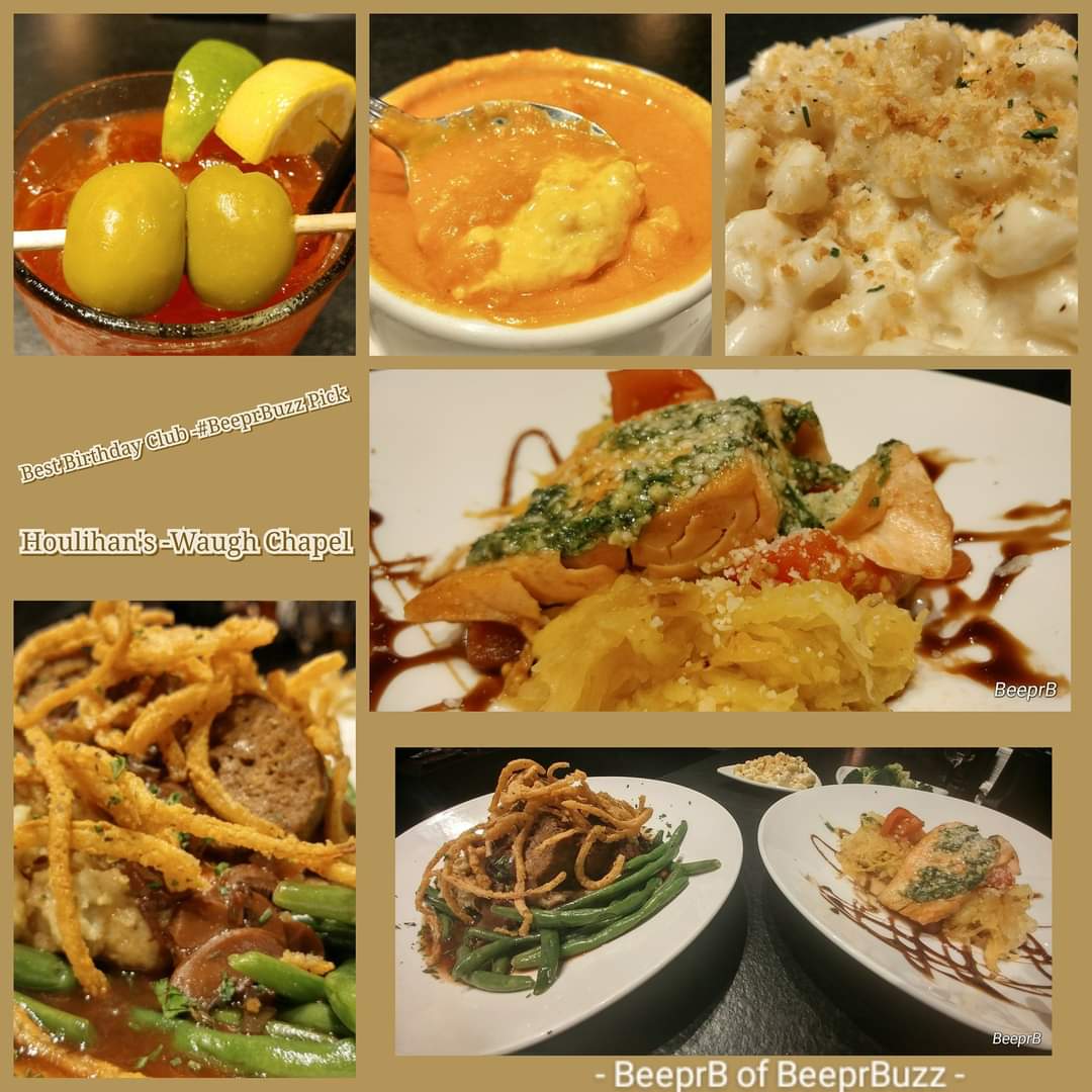 BeeprBuzz's tweet photo. Let's talk Freebies on your birthday.

#BeeprBuzzPick - @HoulihansWaugh's  at @waughchapel Towne Centre. 🆓- just give your email. 📩

Who else gives you a free entree???? 💯🆓

Pot Roast - delish.
Their famous Roasted Tomato Bisque-❤ #BeeprBuzz tip:order extra cheese fritters😋 https://t.co/ukkXrO61kg