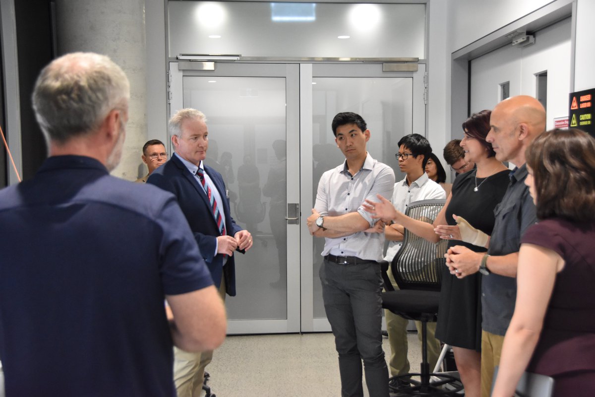 Hosting Group Captain Michael Burgess-Orton and Group Captain Lyle Holt from Royal Australian Air Force at <a href="/SydneyNano/">Sydney Nano</a> <a href="/EggletonLab/">Eggleton Lab at University of Sydney</a>  with <a href="/ProfBenEggleton/">Benjamin Eggleton</a> and <a href="/DrCaraWrigley/">Professor Cara Wrigley</a>
