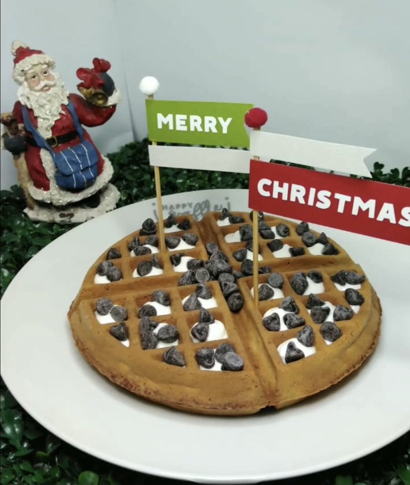 HappyWafflesv's tweet photo. #chocolate #waffles #CoffeeLover #healthy #saludable #cacao #almonds Prueba nuestros deliciosos waffles de harina de almendras. Aquí la imagen del waffle de chispas de chocolate 50% cacao 🧇🍫 https://t.co/z8VjDduti3