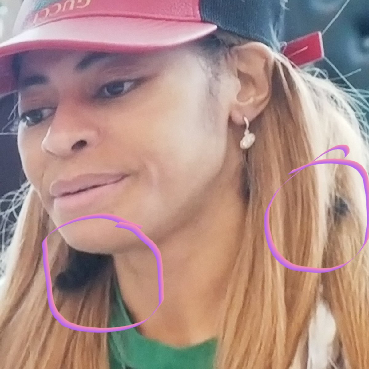 Texasmademe24's tweet photo. As rich as Mary is or claims to be why aren't her braids in a wig cap. She wears all of these designer duds and her hair is busted. Do better Mary!! #damnshame #RHOSLC https://t.co/GafBQRcvbX