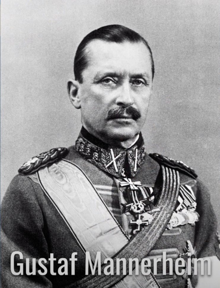 Now we expand to Finland and Gustaf Mannerheim. Finland's national idol but it turns out that he only had his feet left over the edge of the jar, he had almost eaten all the jam and got stuck. Mannerheim was not allowed to become a Finnish officer from the beginning, but ...