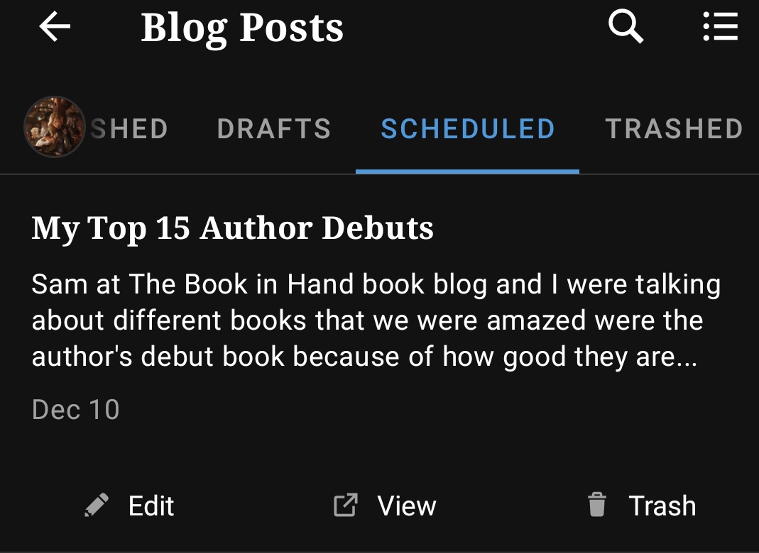 BookMeanderings's tweet photo. New blog post coming tomorrow morning!
#BookBlogger #BookPosts #FanfiAddict https://t.co/SEXANrOvJa
