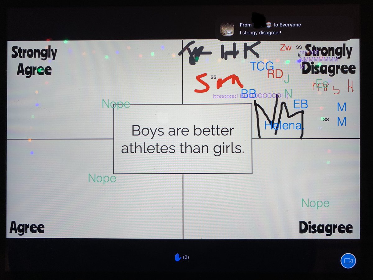 Virtual Four Corners in 4K &amp; we all agree on something! Great conversation too!  #UpAtLincoln #OakPark97 #WeAreD97