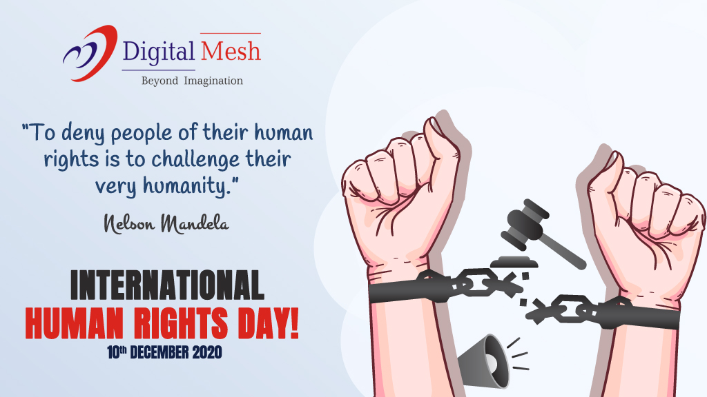 DigitalMesh1999's tweet photo. “To deny people of their human rights is to challenge their very humanity.” ― Nelson Mandela
Happy International #HumanRightsDay2020 !
Recover Better - Stand Up for #HumanRights
#HumanRightsDay #StandUp4HumanRights #DigitalMesh #software #web #InternationalHumanRightsDay https://t.co/7QC8i20V9a