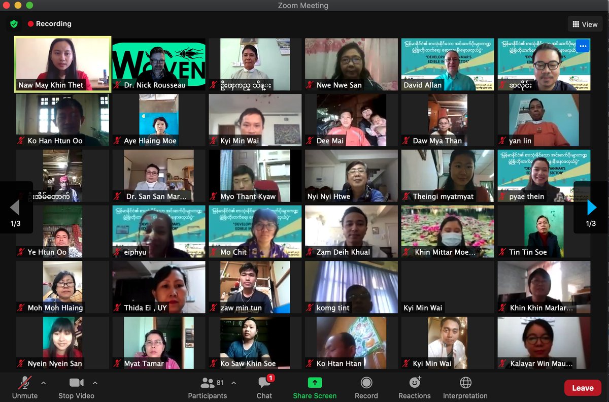 I am very excited to be advising @SpectrumSDKN on a major webinar on the potential of #insectfarming for #Myanmar. @WovenNetwork