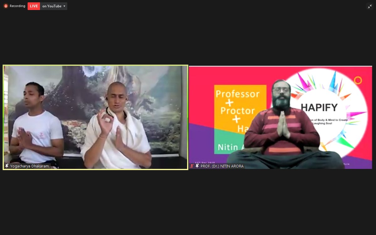 YDhakaram's tweet photo. it's a great pleasure for me to attend this session with the most amazing person I ever meet 
I humbly thank #amity University for the great session.
For More Information Visit Yoga Peace:-https://t.co/zOUuaH1osV
#fightcovid19together #staypositive #staysafeeveryone
#ttc https://t.co/x4nFmc9fxw