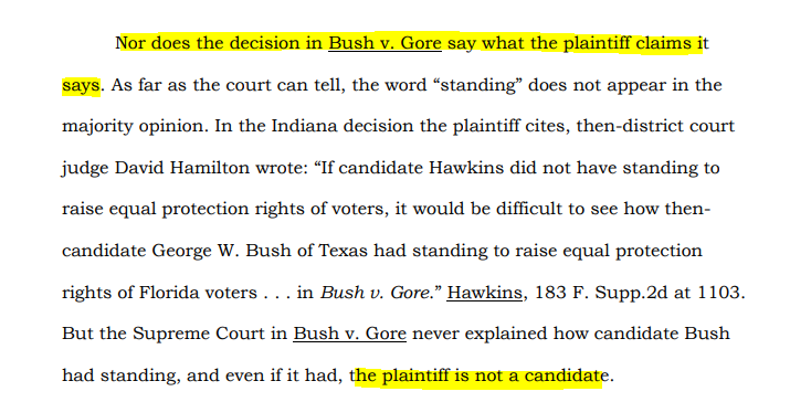 If you've been following along my twitter feed the past few weeks, you won't be surprised that the Court is like "Bush v. Gore wut?"