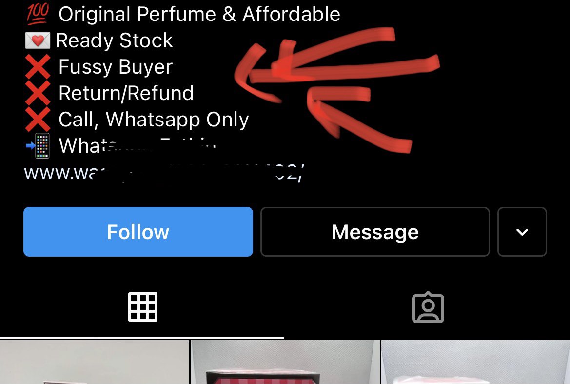 (6) NO FUSSY BUYER / NO REFUNDNi paling famous, perkataan ini DIASASKAN oleh seorang penjual di Instagram. Bersepah Reseller dan Dropship dia aku tengok kat Instagram tu (Siapa yang tahu, tahu lah)Rasanya kesemua Reseller under dia gunakan 2 ayat ni. Famous gila!