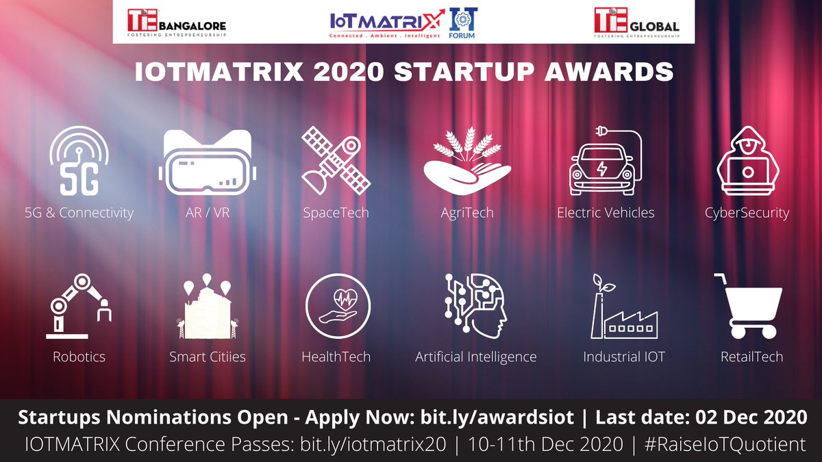 Arvind Tiwary (@tiwary_ar) on Twitter photo Excited to announce the winners at the #IoTMatrix Awards tonight . Was a memory walk past looking at previous winners <a href="/IoTMatrix/">TheIoTMatrix</a> @IoTforIndia <a href="/TiEBangalore/">TiE Bangalore</a> <a href="/TiEGlobal/">TiE Global</a> #raiseiotqutient
iotforindia.org/wiki/List_of_I… Excited to announce the winners at the #IoTMatrix Awards tonight . Was a memory walk past looking at previous winners <a href="/IoTMatrix/">TheIoTMatrix</a> @IoTforIndia <a href="/TiEBangalore/">TiE Bangalore</a> <a href="/TiEGlobal/">TiE Global</a> #raiseiotqutient
iotforindia.org/wiki/List_of_I…