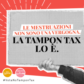 La Tampon Tax è una vergogna nazionale e l'Italia è uno degli ultimi paesi in Europa a non averla ancora abbassata. <a href="/GiuseppeConteIT/">Giuseppe Conte</a> <a href="/gualtierieurope/">Roberto Gualtieri</a> @LaCastelliM5s oggi potete cambiare le cose: Votate No Tampon Tax. #VotaNoTamponTax #FermaLaTamponTax <a href="/WeWorldOnlus/">WeWorld Onlus</a> #Onderosa