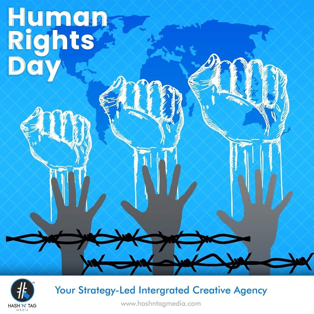 HashNTagMedia1's tweet photo. A right is not what someone gives you, it's what no one can take from you!
On this Human Rights Day, let's stand for ourselves.
#TeamHNTM #Hashtagger #HashNTagMedia #HashNTagMedia
#StandForRights #HumanRightsDay #HumanRightsMatter #advertisingagency #peace #FreedomMatters https://t.co/OZo0NVDLwa