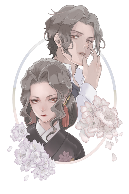 とーゆ/To-yuさんがTwitterに投稿した鬼舞辻無惨(鬼滅の刃)のイラスト。