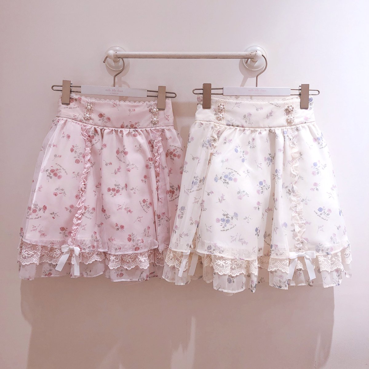 人気色 mille fille closet/Pretty Rose シアーワンピース - 通販