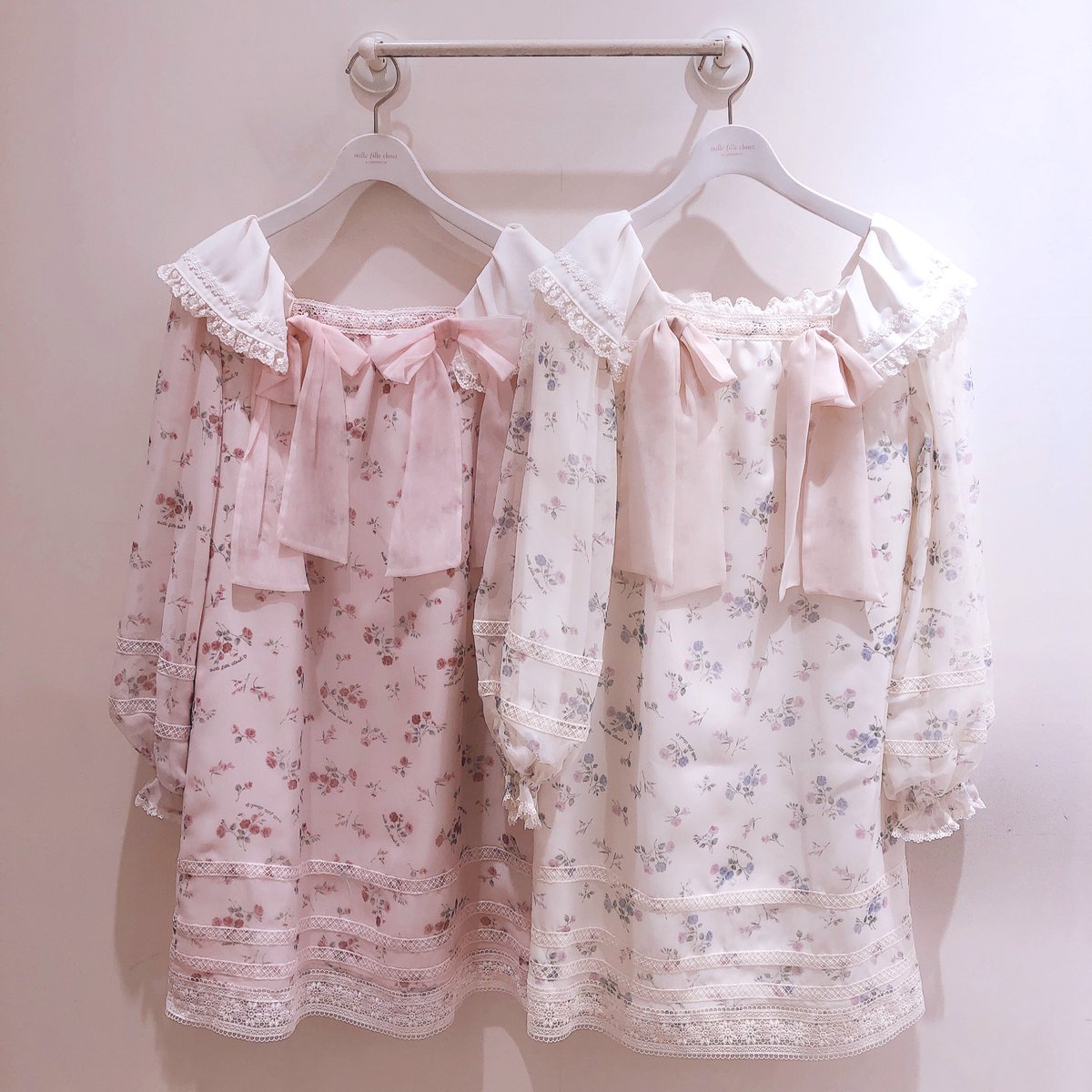 mille fille closet/Pretty Rose シアーワンピース-