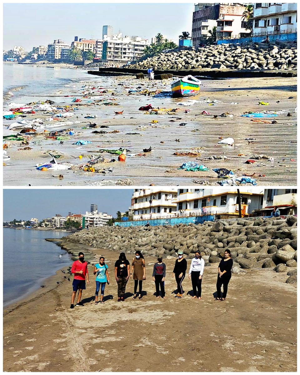 vrikshit's tweet photo. "Straight out of the fairytales, the beach shall home mermaids and angels once again.."
All thanks to Vrikshit Mumbai Team ,310 Kg of trash axed out of this beautiful place.

Location : Dadar Beach

@CMOMaharashtra @PMOIndia

#SwachhBharat #cleanMumbai #beachcleanup #dadarbeach https://t.co/feVtNOtMYI