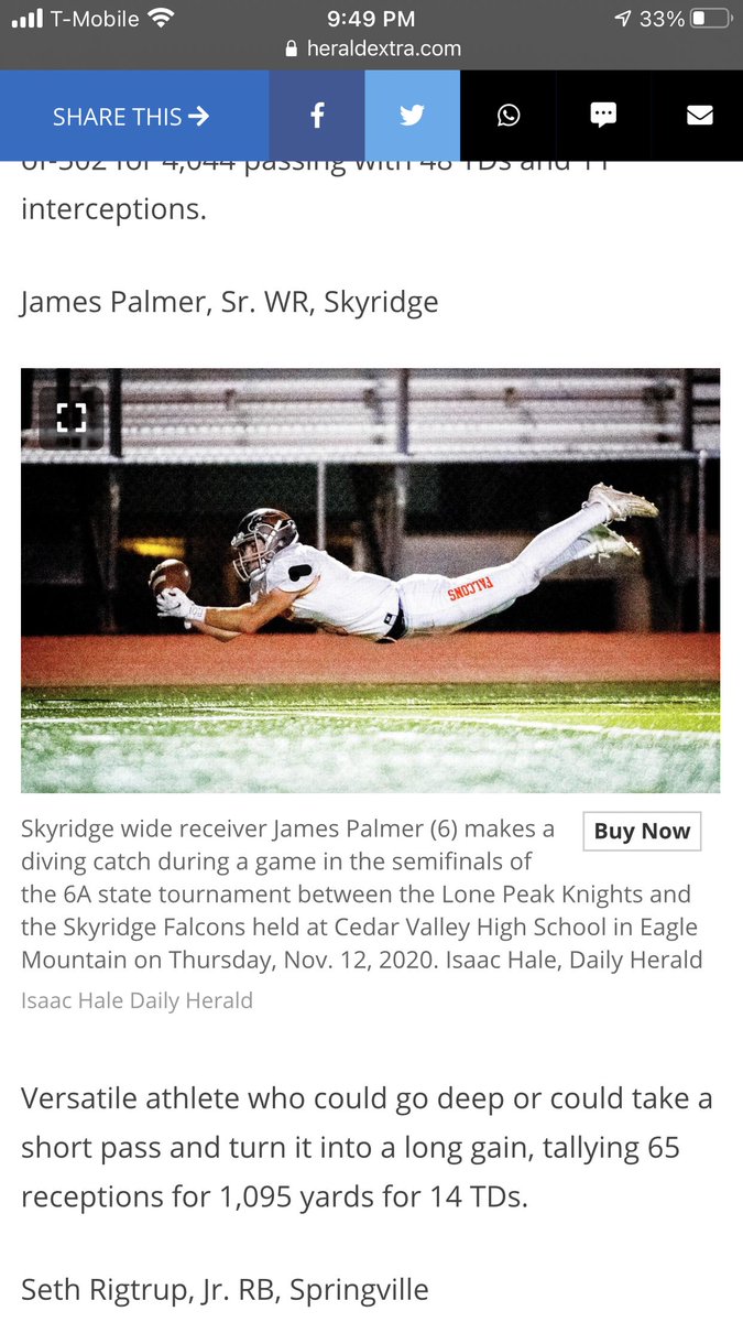 Obewise (@cougarcoisa) on Twitter photo Congrats <a href="/jamespalmer6_/">James Palmer</a> 1st team! Best of the Best: 2020 All-Valley Football Team heraldextra.com/sports/high-sc… via <a href="/heraldextra/">Daily Herald</a> Congrats <a href="/jamespalmer6_/">James Palmer</a> 1st team! Best of the Best: 2020 All-Valley Football Team heraldextra.com/sports/high-sc… via <a href="/heraldextra/">Daily Herald</a>